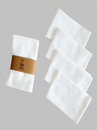 12"X12" 6pcs/Pack Waffle Pattern Dish Cloths, Reusable Kitchen Cleaning Towels, Absorbent Square Rags