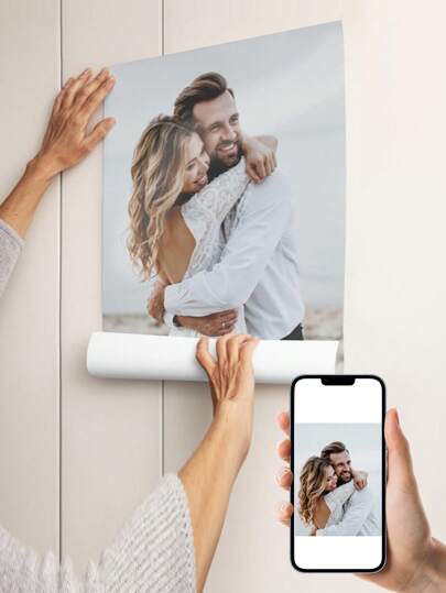 1 Stück personalisiertes, ungerahmtes Poster, personalisierte Wandkunst mit Ihrem Foto, ideal als Geschenk für Schlafzimmer, Wohnzimmer, Flur, Wandkunst, Wanddekoration, Winterdekoration, Wanddekoration, Raumdekoration, dekorativ, exquisit, modern, schlicht, personalisiert, einzigartig, ideale Geschenke für ihn, sie, Jahrestage, Valentinstag, Muttertag, Geburtstage, Jugendtag, Vatertag, Abschluss, Hochzeit, Einweihung, Esszimmer, Wohnzimmer, Schlafzimmer, Büro, Teeraum, Zuhause, Valentinstag, Valentinstag Dekoration, warme Atmosphäre, Herbst Zuhause Auffrischung, skandinavisches gemütliches Zuhause, warme Atmosphäre