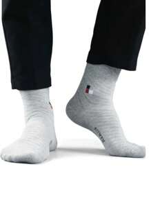 paquete de 10 pares calcetines formales para caballero calceta de vestir a media pantorrila algodon - Multicolor - Ver 2