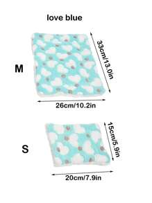 1pc Thickened Coral Velvet Hamster Mat For Small Pets Such As Rabbit, Hedgehog, Random Color - Multicolor - View 6