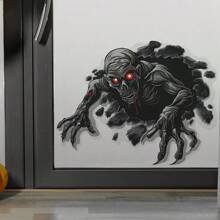 1set(2pcs) Halloween Horror Creative Monster Wall Decal - Multicolor - View 2