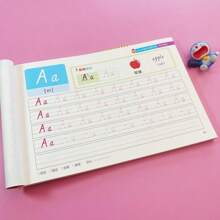 1 English Description Book ABC Writing Exercise Book Drawing Drawings Handwriting Practice Learning To Write Letters,1 English ABC Writing Exercise Book, Dot Coloring, Exercise Book, English Coloring, Professional Training, Painting, Sketching, Calligraphy Practice, Learning Calligraphy (Some Positions And Styles Are Random) - Multicolor - View 15