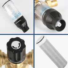 FXLTSBL Rinseable Fine Filter, Pre-Filter, Tap Water Filter Water, Pre-Filter Sediment Filter, Spin Down Sediment Water Filter, For Well Water Hose Sediment Filter - Without Pressure Gauge - View 7