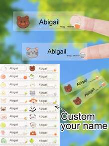 60/100/200/500 szt. personalizowanych naklejek na rzeczy do żłobka, przezroczyste małe spersonalizowane etykiety imienne do żłobka, etykiety na butelki z wodą wielokrotnego użytku do żłobka, personalizowane etykiety na naklejki, spersonalizowane naklejki z imieniem, spersonalizowane wodoodporne etykiety imienne dla dzieci, spersonalizowane etykiety z imieniem dla dzieci do szkoły, spersonalizowane naklejki na artykuły papiernicze, artykuły przedszkolne do obozu, szkoły, żłobka, opieki pielęgniarskiej, zabawek, organizacji, mody na powrót do szkoły