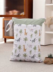 适用于 14 岁以上年龄段防水尿布袋、泳衣干湿袋、湿衣服、旅行、海滩、泳池、健身房、可重复使用可洗收纳袋