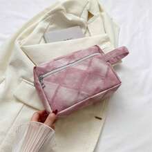 Un sac de maquillage portable haute gamme de grande capacité, sac de rangement imperméable pour cosmétiques