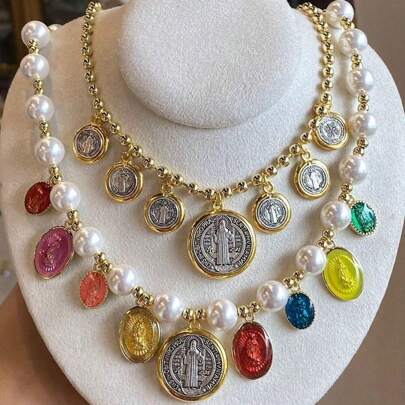 1pc New Design Shell Pearl Necklace  Colorful Charms Fashion Jewelry