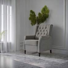 Redde Boo Brand New Recliner Sofa Light Gray Cozy Soft Living Room Sofa Chair