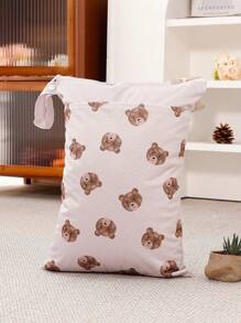 适用于 14 岁以上年龄段防水尿布袋、泳衣干湿袋、湿衣服、旅行、海滩、泳池、健身房、可重复使用可洗收纳袋