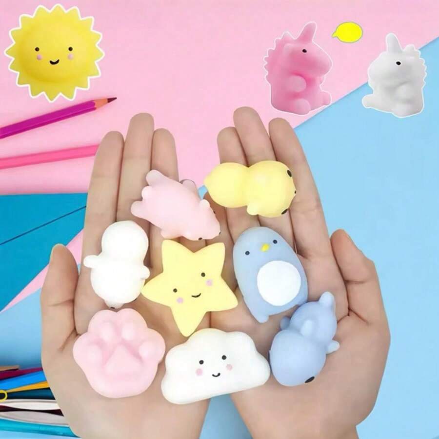 KITS WITH 10/20/30/40/50 Pieces Squishy Kawaii Mochi ASSORTED | SHEIN USA
