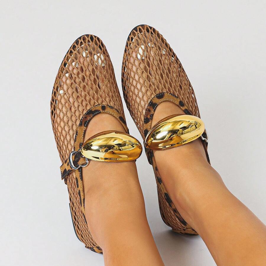 Giày lười lưới đế bằng thời trang dành cho nữ - Nhiều màu - Xem 1