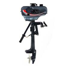 3.5 HP 2 Stroke Outboard Motor CDI Water Cooling Boat Engine Motor Heavy Duty Outboard Motor Fishing Boat Engine Water Cooling - Black - View 1