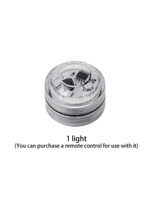 Mini Knob Remote Control Underwater Light, LED RGB Color Changing Waterproof Candle Light, Suitable For Car, Pool, Pond, Vase, Bathtub, Aquarium, Fountain, And Other Water Scenes