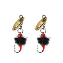 For Bass And Trout  Fishing Lures With Spinning Blades, Bionic Fly Fishing Lures With Hooks - Multicolor - View 10