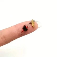 For Bass And Trout  Fishing Lures With Spinning Blades, Bionic Fly Fishing Lures With Hooks - Multicolor - View 4