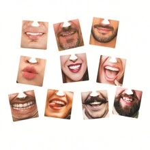 2/10 Pcs Party Mask And Cup Mat Set Versatile Coaster Set Face Covers Cup Mats Cup Pads Paper Material For Cups,Halloween - Multicolor - View 5