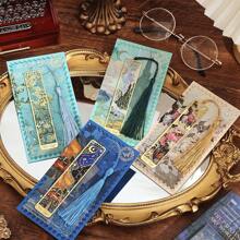 4 Pcs Retro Floral Painting Metal Bookmark Hollow Bronzing Bookmark With Tassel Stationery Gifts School Supplies For Book Club Reader Birthday Festival Writers Book Lovers Friends Teachers Students