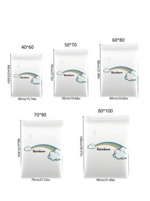 3pcs/Set Colorful Vacuum Compression Storage Bags For Clothes, Bedding, Dolls And More Room Decor Home Decor Fall Decor Bedroom Decor - 1pc - View 2