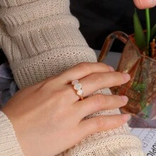 925 Sterling Silver Opal Ring 1.85ct Ethopioa Gemstones For Women Wife Mom Nice Gift - Yellow - View 6