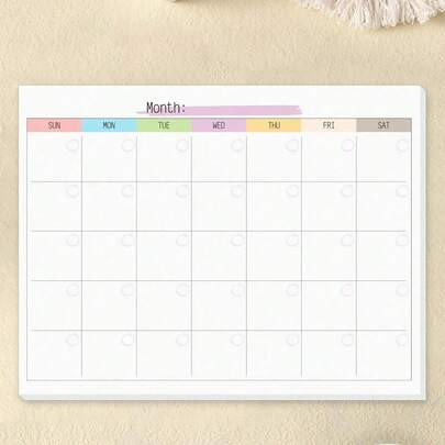 1pc A4 Spiral Bound Undated Planner Notebook, Daily Schedule Organizer For Students, Adults, Teachers, Plan Schedules, Record Important Events & Milestones, Office School Supplies