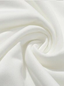 拉面印花休闲白色连帽衫 - 白色 - 查看 7