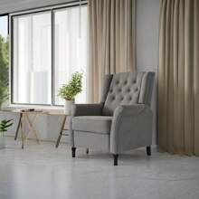 Redde Boo Brand New Recliner Sofa Light Gray Cozy Soft Living Room Sofa Chair