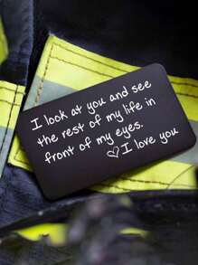 Aluminum Alloy Engraved Wallet Card Decoration Gift For Boyfriend Husband, In Case You Need A Little Reminder I Love You Wallet Insert Card Wedding Valentine's Day Birthday Gift Back To School Gifts - Multicolor - View 9