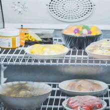 Household Plastic Wrap Cover,  Special Leftover Food And Vegetable Anti Cross Flavor Preservation Cover, Elastic Mouth Plastic Wrap - Transparent - View 3