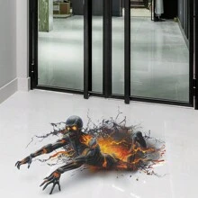 1set(2pcs) Halloween Horror Creative Monster Wall Decal - Multicolor - View 12