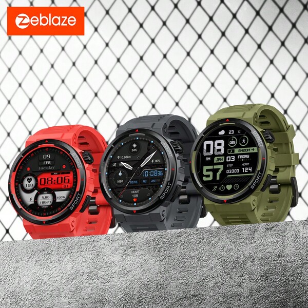 Zeblaze 1 Pc Zeblaze Ares 3 Plus Bluetooth Call Smart Watch With Message Notification, AMOLED Display, Always-On Mode, Sports Smartwatch
