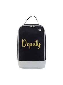 Sac cadeau personnalisé avec broderie exclusive à votre nom, rangez vos souvenirs dans le sac, sac de rangement polyvalent pour chaussures de voyage, grand sac de rangement pour chaussures portatif et imperméable pour hommes et femmes, avec compartiments doubles pour chaussures et accroches, en polyester, léger