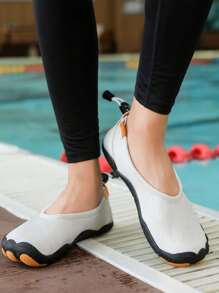 Dép đi biển ngoài trời Unisex, Giày đi bộ đường dài thời trang thông thường - trắng - Xem 5