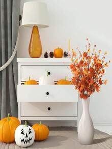 1 件秋季装饰品，19.7 英寸人造红浆果/枫叶/南瓜树桌面装饰品，适用于秋收家庭婚礼节日派对室内/室外装饰，秋季花束，适用于感恩节万圣节丰收家庭节日装饰、圣诞装饰、派对用品 - 多色 - 查看 6