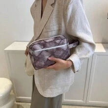 Un sac de maquillage portable haute gamme de grande capacité, sac de rangement imperméable pour cosmétiques