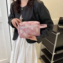 Un sac de maquillage portable haute gamme de grande capacité, sac de rangement imperméable pour cosmétiques