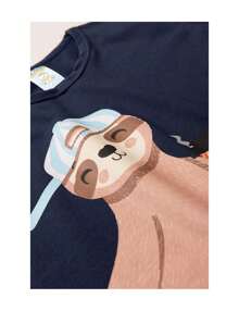 Men's Summer Coffe With Skateboard Children's Pajamas - Hey Kids - Blue - Màu xanh lam - Xem 4