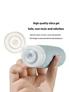 1 件 90 毫升硅胶旅行瓶套装，洗发水和护肤品可再填充容器，可爱的旅行空瓶 - 彩色 - 查看 2