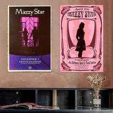 1 件 80 年代流行朋克乐队 Mazzy Star 音乐专辑 Fade Into You 海报唯美性感女孩油画墙壁艺术适用于房间酒吧装饰无框 - 彩色 - 查看 2