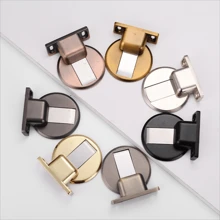 1 件锌合金地板吸盘，无需钻孔，静音阻挡，门顶，室内卧室、浴室，强磁地板吸盘