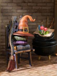 CUTE ROOM Cuteroom DIY Magic House Handmade Dollhouse, Halloween Gift, 3D Puzzle Assembly Building Model Wooden Dollhouse Kit Mini DIY Handmade Room Toys, Home Bedroom Decoration Crafts Best Birthday And Valentine's Day Gifts Room Decoration