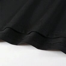 Women's Oversized Black Streetwear Round Neck T-Shirt From S To G4 Styles - màu đen - Xem 4