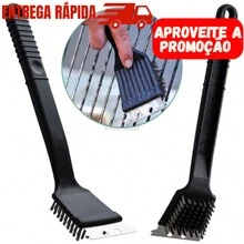 Kit 4 Barbecue Grill Brushes With Spatula Scraper Steel Bristles Quality Grill Cleaner - 彩色 - 查看 7