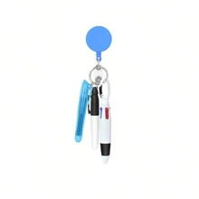 4 Cái/bộ Bộ bút y tá Bút y tá cho bộ huy hiệu, bao gồm 1 bút đánh dấu đầu bút, 1 bút đánh dấu vĩnh viễn, 1 bút bi có thể thu vào, 1 kẹp huy hiệu y tá, cuộn tên ID có thể thu vào - Nhiều màu - Xem 10