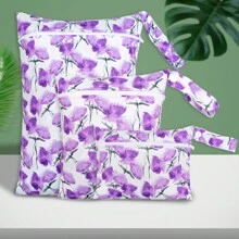 Set de 3 bolsas para bocadillos para mascotas, bolsas de playa y piscina, lavables, impermeables y resistentes al agua para guardar artículos sucios de bebé, trajes de yoga o ropa húmeda