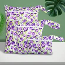 Set de 3 bolsas para bocadillos para mascotas, bolsas de playa y piscina, lavables, impermeables y resistentes al agua para guardar artículos sucios de bebé, trajes de yoga o ropa húmeda