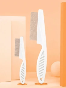 1 件/2 件宠物除蚤梳、狗猫美容刷，用于除毛和除毛 - 彩色 - 查看 4