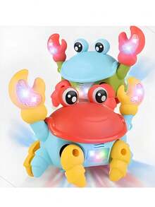 Brinquedo Caranguejo Fujão Musical Som Luz E Movimento - Multicolorido - Visão 5