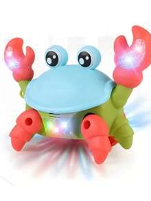Brinquedo Caranguejo Fujão Musical Som Luz E Movimento - Multicolorido - Visão 3