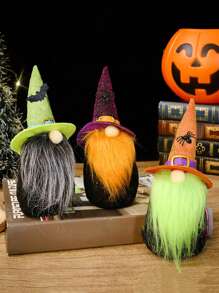1pc Faceless Doll Halloween Decoration - Multicolor - View 2
