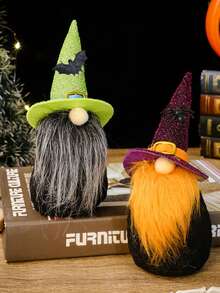 1pc Faceless Doll Halloween Decoration - Multicolor - View 3